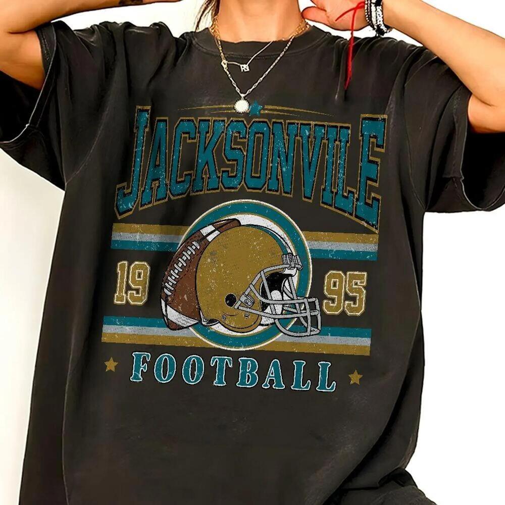 Retro 90s Jacksonville Football Game Day American Fan Gift Tee